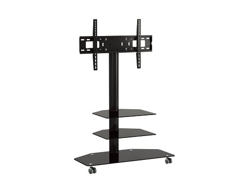 Aluminium Tv  Stand With Glass Base And Av Shelf